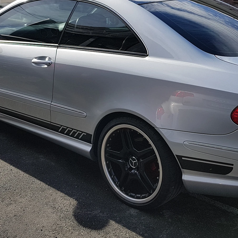 طبعة 507 الرياضة سباق الباب الجانب شريط تنورة ملصقات مصورة لمرسيدس بنز الفئة C W204 C180 C200 C300 C320 C350 c63 AMG