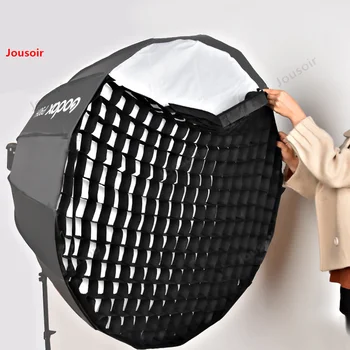 

Godox P120H 120cm diameter 16 angle deep mouth parabolic softbox Portable high temperature flash CD5 T03