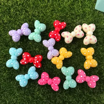 

23*13mm 20pcs/lot Resin flat back Small bowknot mix colors new arrival DIY material