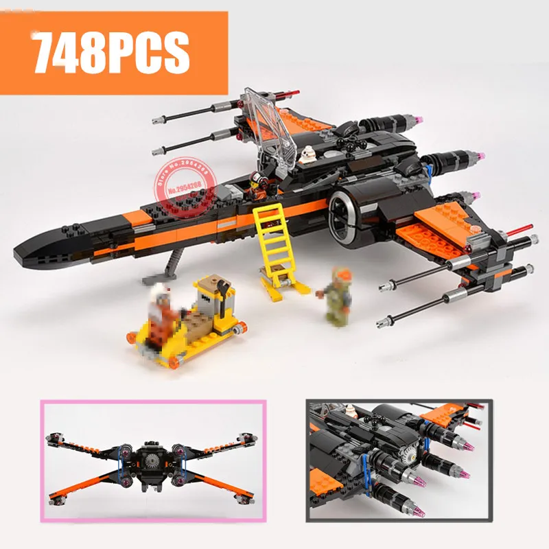 

New Star War series The First Order X Wing Fighter fit starwars 75102 figures technic Model Building Blocks bricks Toy