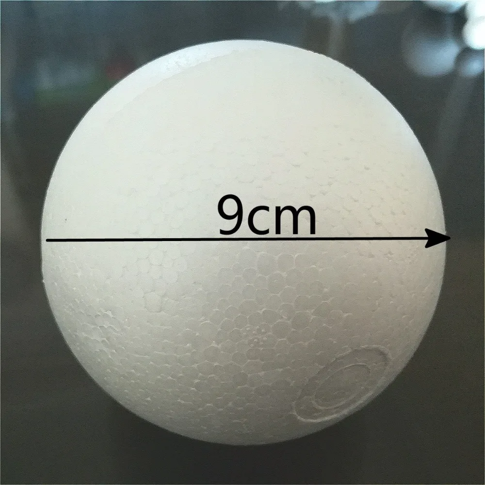 8 см 18 шт белые шарики для моделирования из пенополистирола, декоративные круглые шарики из пенополистирола 80 мм 3,15 дюйма