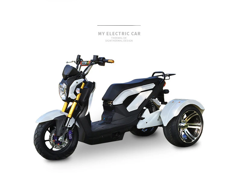 Flash Deal 60V 1000W Three Rounds of Motorcycle Electric Motorcycles Citycoco Citycoco Electric Scooter Lead-acid Battery 1