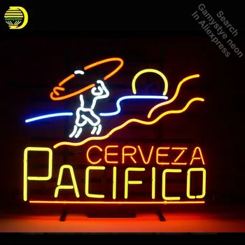 

Neon Sign for Pacifico Clara Mexican Cerveza Neon Tube vintage sign handcraft Lamp Store Displays Gifts light Flashlight sign
