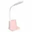 Светодиодный Настольный светильник лампа для чтения с регулируемой яркостью офисная лампа+ USB - Цвет корпуса: Розовый