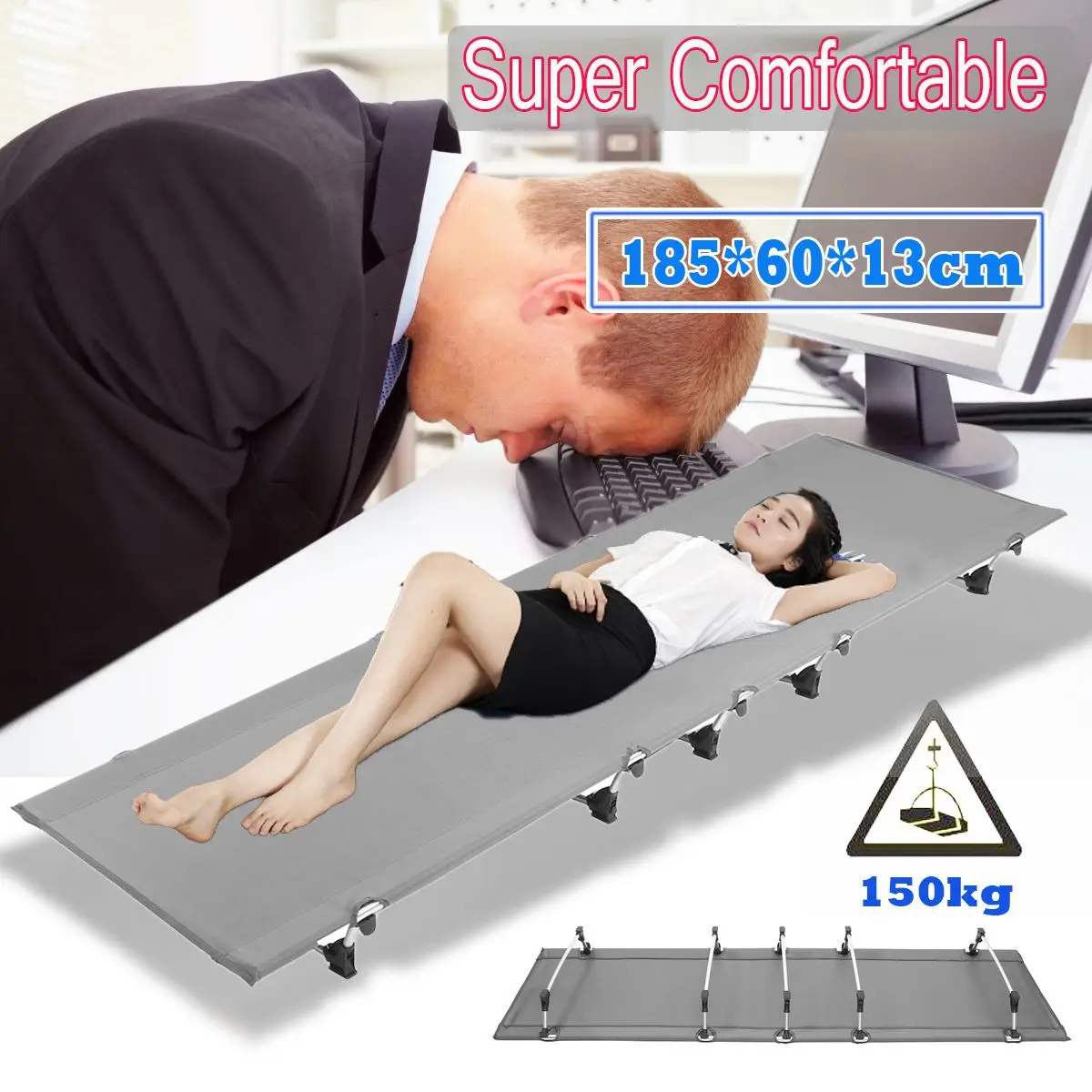 

Ultralight Folding Tent Camping Bed Military Cot Aluminum Portable Compact for Outdoor Travel Base Camp Hiking Camping Cot Bed