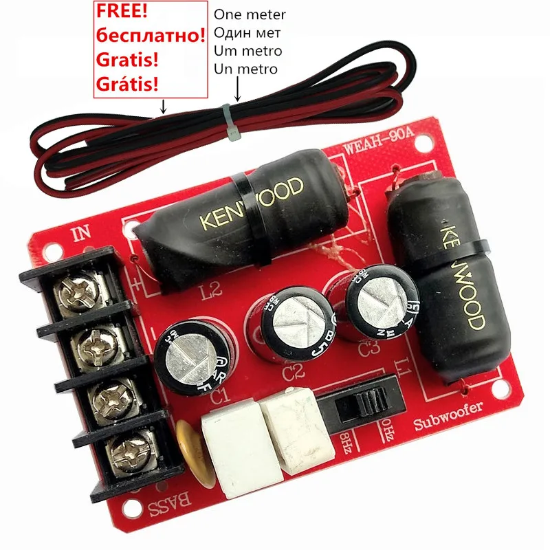 Finlemho Subwoofer Crossover del altavoz de Acceessories bajo Woofer de D90A para casa estudio de Teatro de Audio de alta fidelidad, Finlemho Subwoofer Crossover del altavoz de Acceessories bajo Woofer de D90A para casa estudio de Teatro de Audio de alta fidelidad,