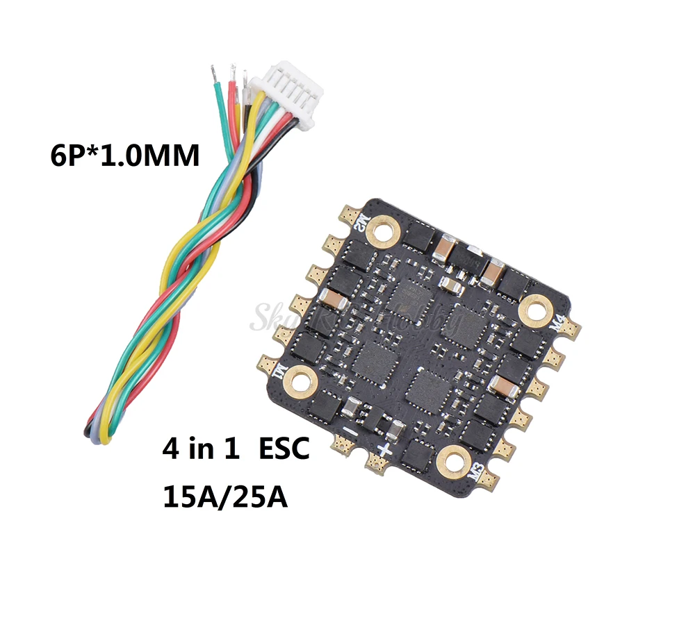 

EM15A 15A / EM25A 25A 2-4S BLHELI_S Dshot 600 4 In 1 ESC Board No BEC For FPV RC Racing Drone