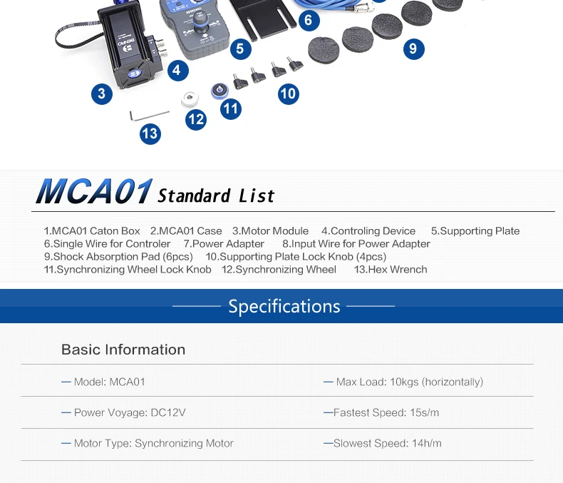 Benro MCA01 модуль управления движением алюминиевый контроль движения для C12D9 C12D6 электрические ползунки камеры съемки DHL