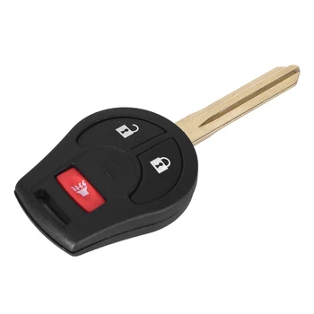 

DANDKEY 2+1 Panic 3 Buttons Remote Car Key Shell Case Fob Keyless Entry Auto Key For Nissan Cube S SL Rogue NV200 NV350 Urvan