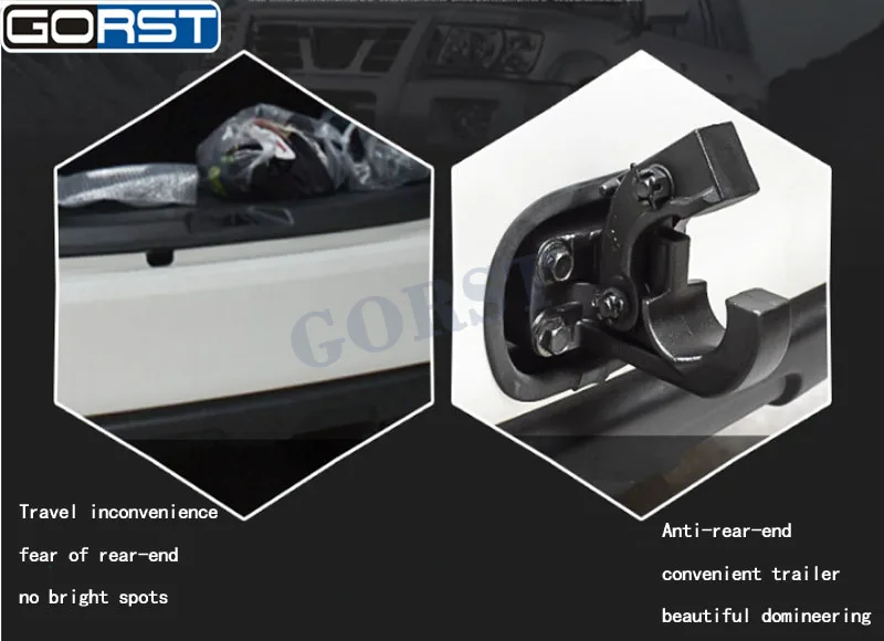 Auto front and rear bar car styling modified trailer hook cast steel for Nissan Patrol Y6 2010 - 2017-8