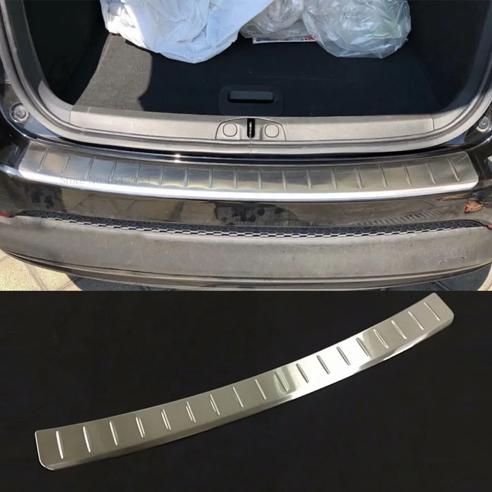

For Fiat 500X 2017 2018 Outer Rear Bumper Protector External Stainless Steel Door Sill Plate Trunk Cover Trim Car Styling