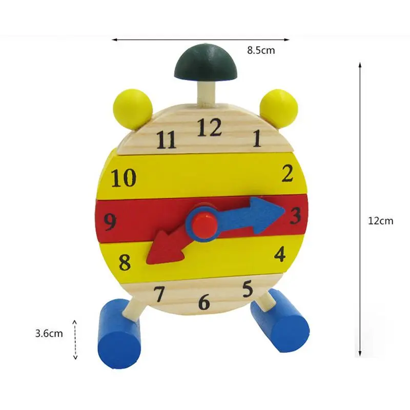 Mini Puzzle Clock Montessori Wooden Puzzles Toys Oyuncak For Children Digital Time Learning Educational Game Toy Christmas Gift (5)