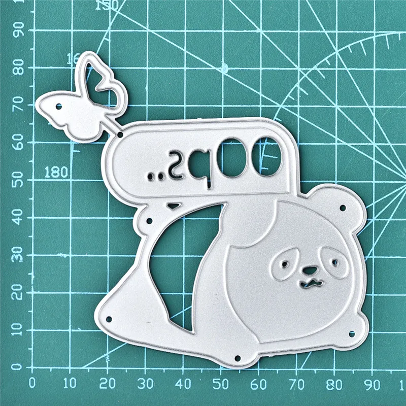 

GJCrafts Metal Cutting Dies Scrapbooking for Card Making DIY Embossing Die Cut New Craft Dies Butterfly and Cute Panda Dies