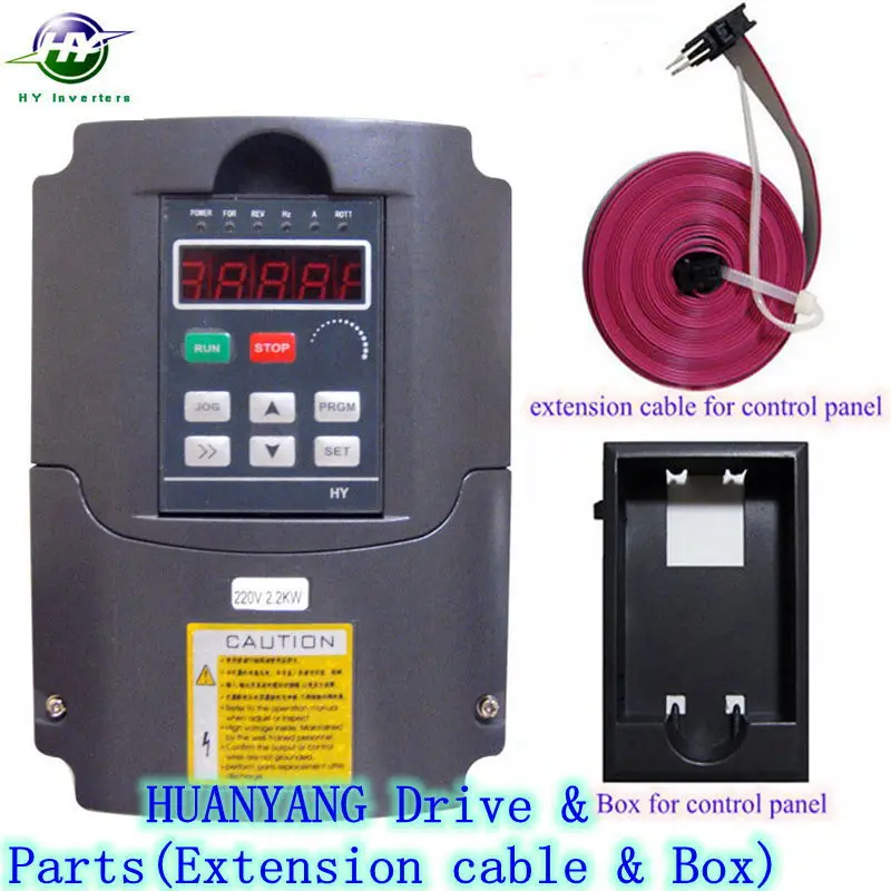 Huanyang 220 кВт 2hp 400 В Гц 7A vfd и Удлинительный кабель с зажимом бесплатная доставка|vfd