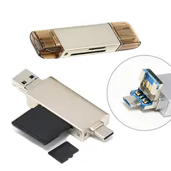 5 в 1 & type C & micro USB Кардридер высокоскоростной USB 2,0 SD TF OTG Мобильный телефон USB C карта памяти адаптер для Android компьютера