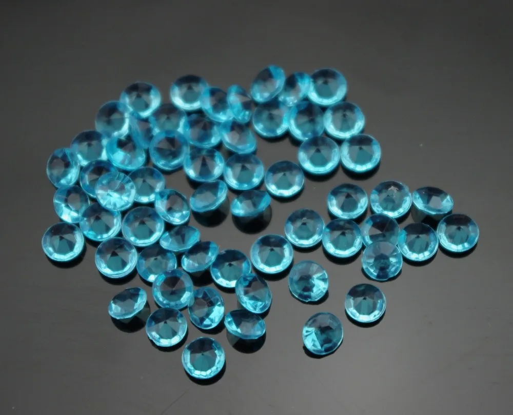 

10000pcs 6mm Turquoise Acrylic Diamond Confetti Table Scatter Crystals Wedding Party Table Decoration