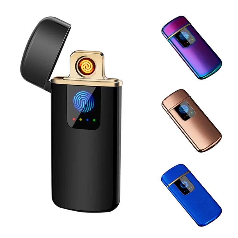 

lighters usb charging lighter touch screen electronic cigarette lighters small rechargeable electric lighter windproof men gift