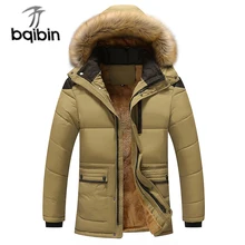 Зимние парки мужской пиджак брендовая одежда толстые пальто с капюшоном мужская верхняя одежда теплая флисовая куртка мужская плюс размер 5XL
