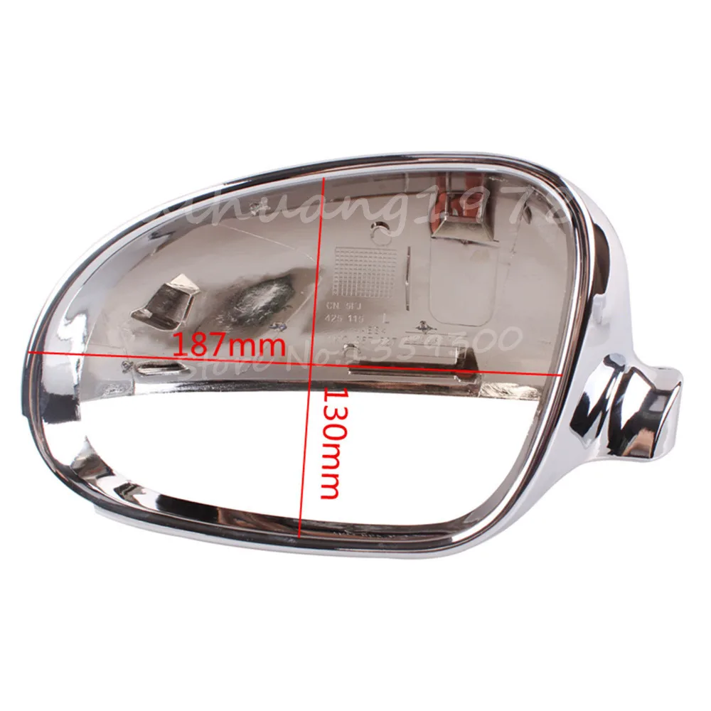 

Chrome Left Wing Mirror Cover Casing Cap Housing For VW Golf Mk4 Bora 1J2 3B0857538B 1998-2005 Silvery New Mirror & Covers