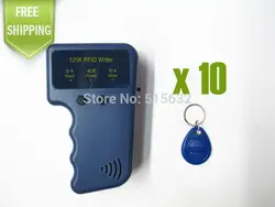 Ручной 125 khz ID-Карты копиры писатель RFID Keyfob дубликат доступа Управление Водонепроницаемый Совместимость T5577 + 10 шт. перезаписываемая метка