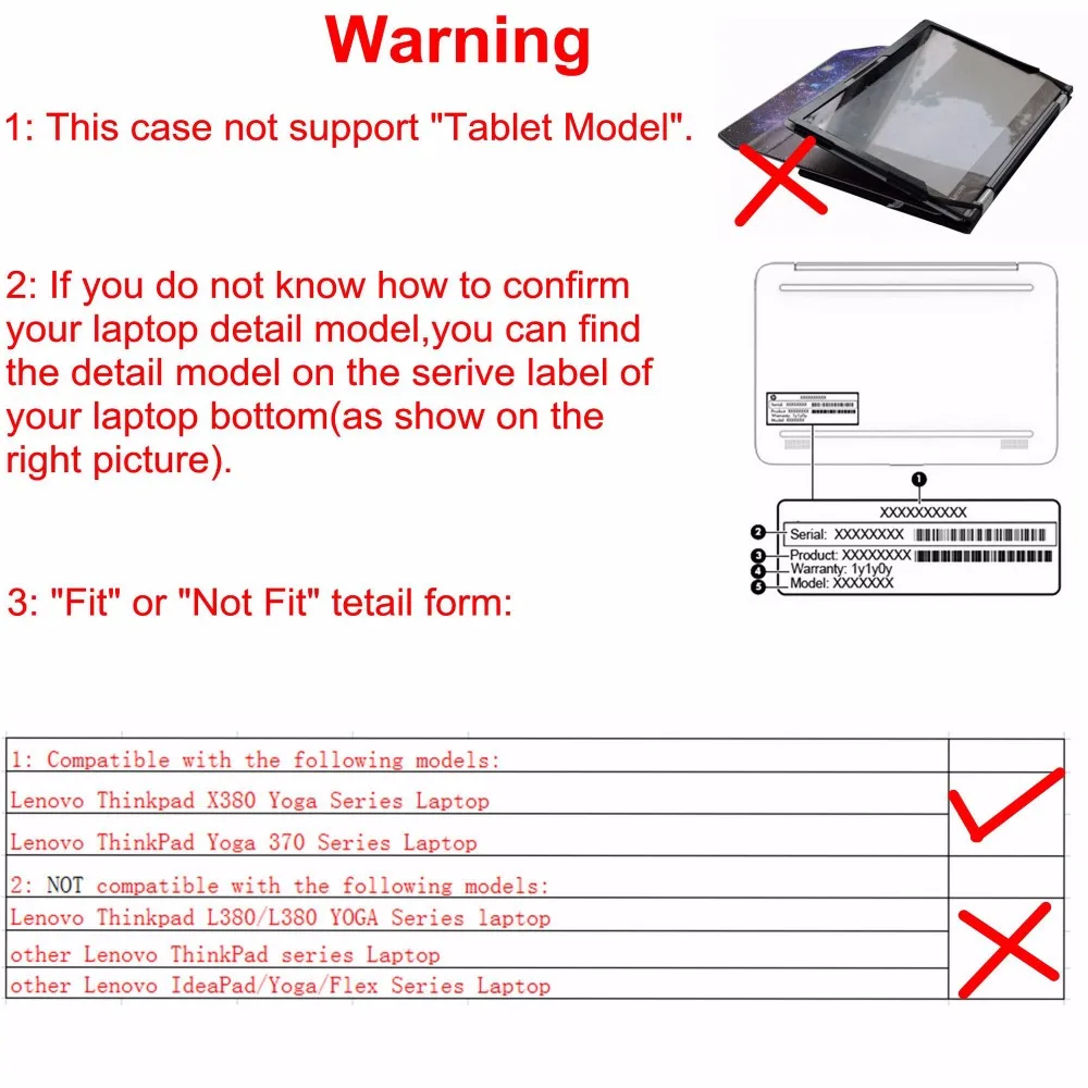 Protetora para 13.3 Alapmk Case Capa Lenovo Thinkpad X380 - 370 Yoga Laptop Não Fit X390 L380 - Imagem 2