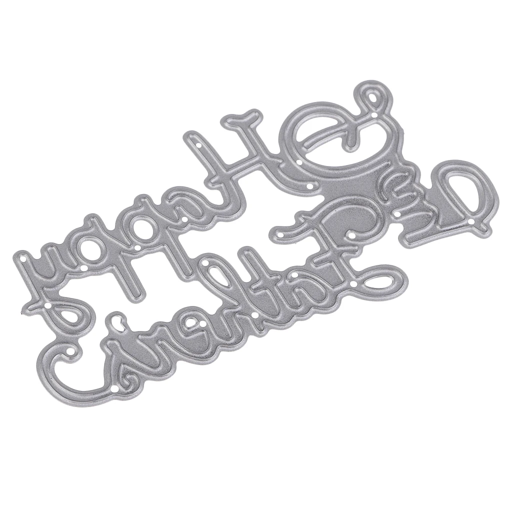 Carbon Steel Metal Cutting Die Stencil DIY Scrapbooking Card Album Embossing - Happy Father's Day