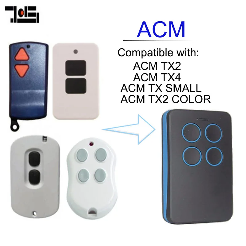

The remote for Multi frequency ACM TX2, TX4, TX SMALL, TX2 COLOR remote control 280-868mhz