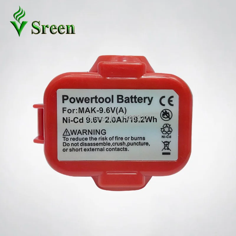 

Sale 9.6V NI-CD 2000mAh Rechargeable Power Tools Battery Packs Replacement for Makita 6207D 9122 9120 9100 9100A 9101 PA09