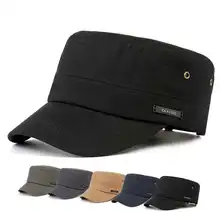 Весенняя Военная Кепка для улицы для мужчин папа гладкая шляпа черный с козырьком кость Мужская винтажная Мода Классические повседневные аксессуары