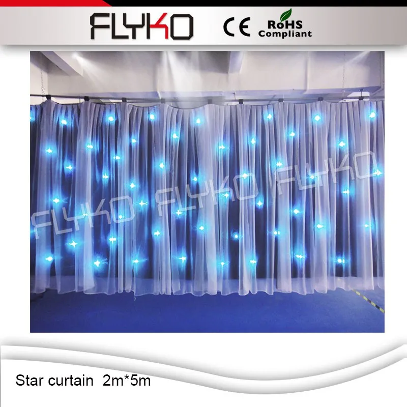 

High Quality 2M*5M Led Star Curtain RGB/RGBW LED Star Cloth LED Backdrops for DJ Stage Wedding Backdrops Light Curtains
