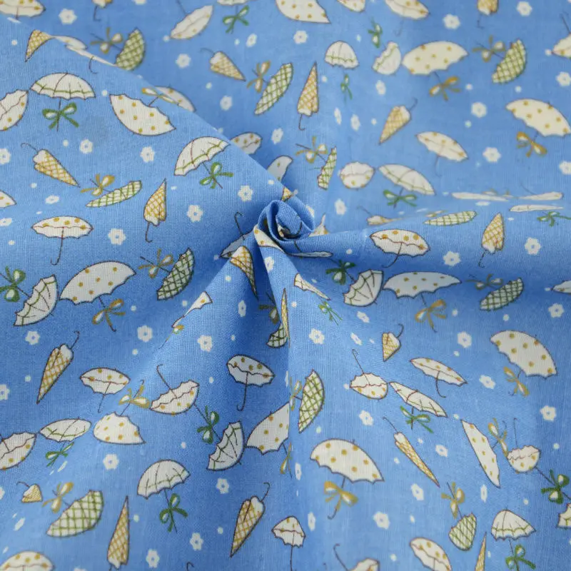

100% Cotton Fabric Fat Quarter Tissue Patchwork Cartoon umbrella Fabrics Design Home Textile Tecido Sewing Cloth Art Work Crafts