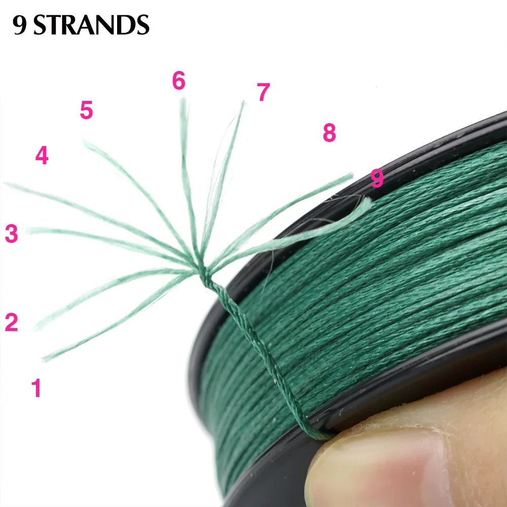 

JOSBY Fishing Line 100m 300m 500m 9 Strands 8 Strands 4 Strands Multicolour PE Braided Wire Multifilament 4 Color 22LBS-100LBS