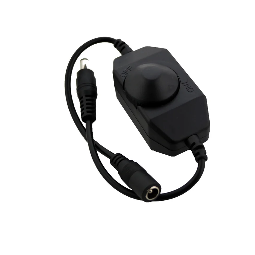 DC 12V LED Dimmer 2A 24W Knob LED Dimmer Brightness Dimming Switch ON OFF for Single Color 2835 5050 COB Strip Light,led dimmer switch,smart dimmer switch,led dimmer controller,lamp dimmer