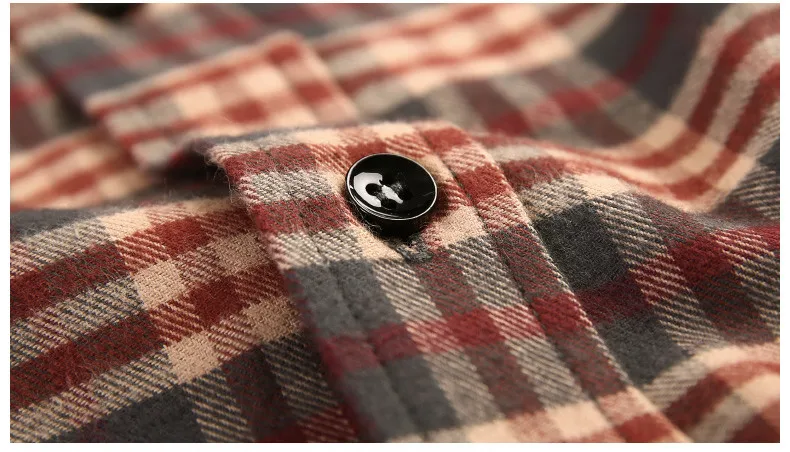 Plaid shirts men pure cotton long sleeve casula Retro style male shirt spring autumn Camisa Masculina fitted M L XL 2XL 3XL 5293-05