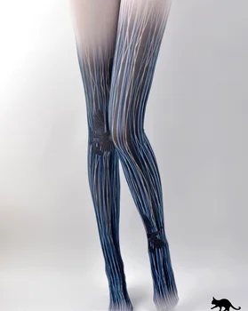 

unique swan pattern stockings Japanese cosply Lolita Tights High-quality black stripe Silk stockings shaping leggin 1order=1pc
