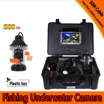 

Underwater Fishing Camera Kit with 50Meters Depth 360 Panning Rotative Camera & 7Inch TFT LCD Monitor & Hard Plastics Case
