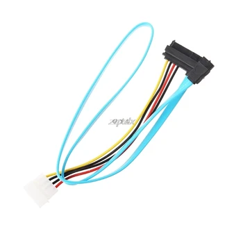 

7 Pin SATA Serial Female ATA to SAS 29 Pin Connector Cable & 4 Pin Male Power Cable Adapter Converter for Hard Disk Drive #
