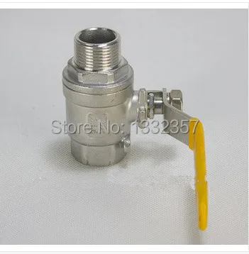 Размеры: 1/" DN15 высокое качество Нержавеющая сталь шаровой клапан Женский на обоих концах для подключения внешних устройств к нет. BF015