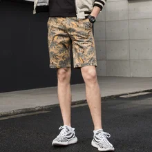 Новые летние военные мужские шорты Карго повседневные камуфляжные свободные мужские короткие модные до колен Homme шорты дропшиппинг