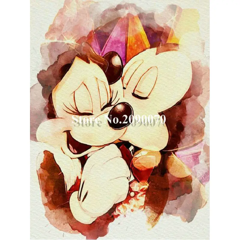 

2018 Hot Sale Resin 5d Diamond Painting Cross Stitch Disney Mickey mouse diamond Embroidery picture Diy Rhinestones Needlework