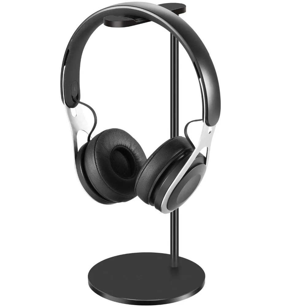 Headphone Stand Headset Holder New bee Universal Aluminum Alloy Headset Stand Hanger for All Headphone Sizes Black 