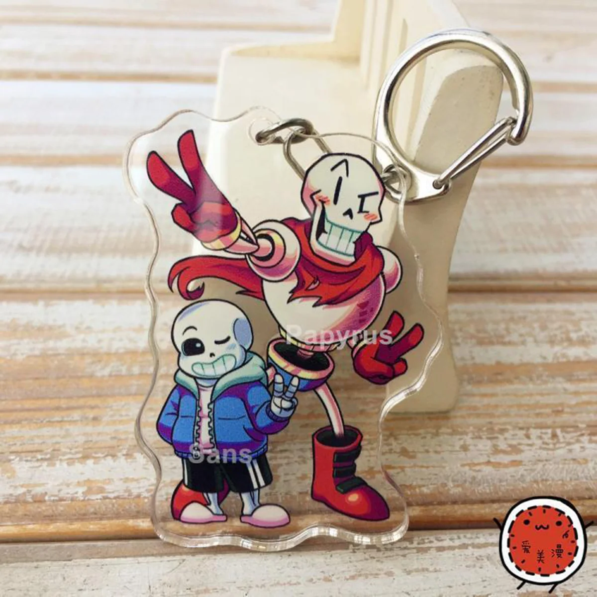 Undertale Sans Frisk Chara Papyrus акриловый брелок для ключей с фигуркой 6 см|Реквизит костюмов|