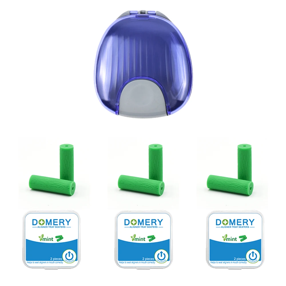 Горячий комплект Chewies Invisalign Aligner для лотков stroge чехол 1 хранения + 6 Chewies|chewie| |
