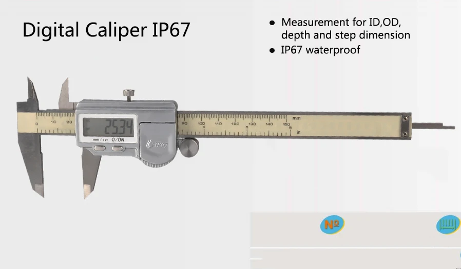 SHAHE цифровой суппорт IP67 0-150 мм Высокое качество водостойкий циркуль-штангенциркуль