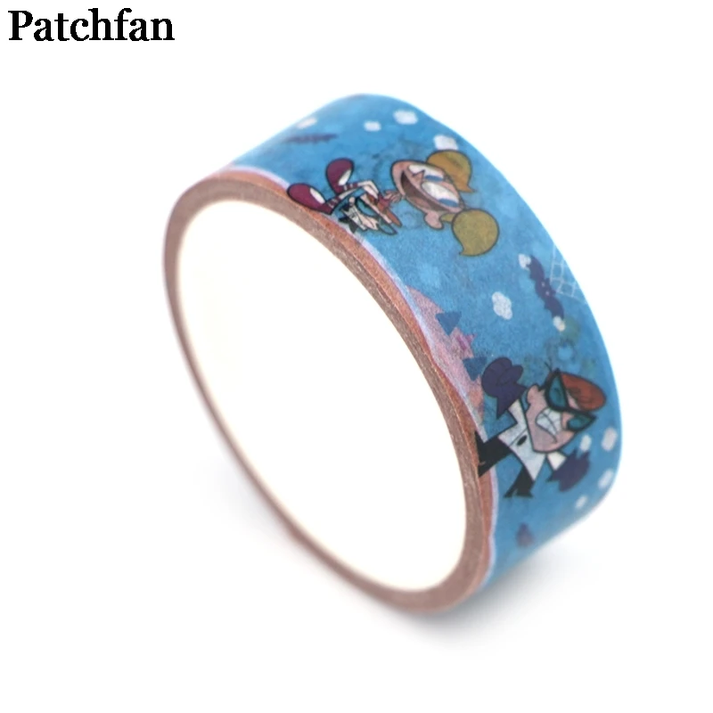 20 шт./лот Patchfan Dexter's лаборатория мультфильм Забавный DIY Скрапбукинг дети Васи бумага маскирующая Лента печатная наклейка Пастер A2212