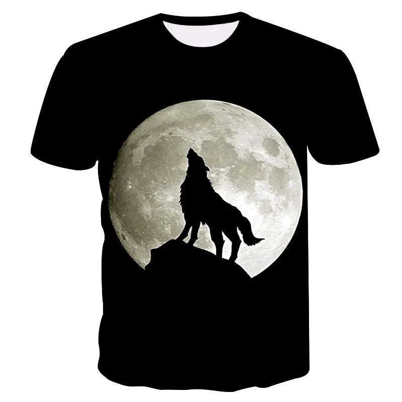 

2019 Newest Wolf 3D Print Animal Cool Funny T-Shirt Men Short Sleeve Summer Tops T Shirt Tshirt Male Fashion T-shirt male S-4XL
