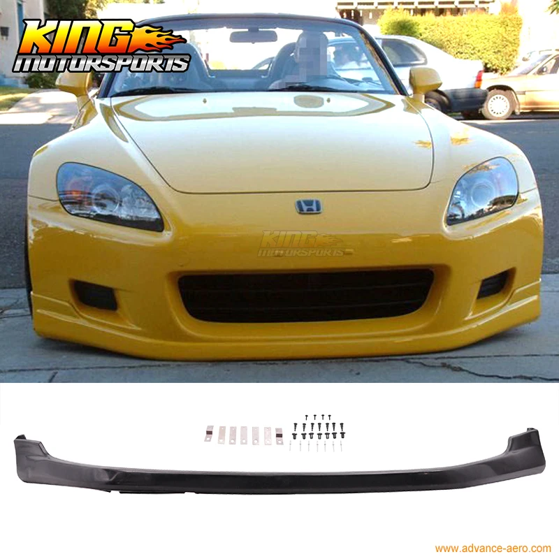 For 00 03 Honda S2000 2Dr AP1 T R Urethane Front Bumper Lip Spoiler 01