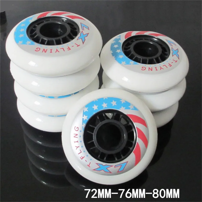 

X7 80mm 76mm 72mm Inline Roller Skates Wheels for Kids Adult Men Skating for Slalom Slide Free Skating Patine for SEBA LZ64