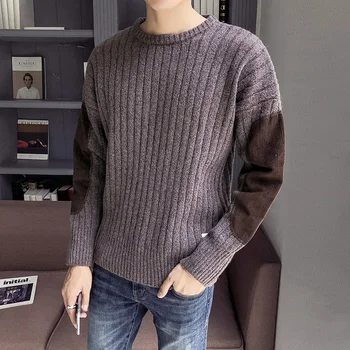 

M-XXL winter christmas sweater men clothes 2019 fashion warm mens sweater for men pullover wear jumper thick solid loose SC83