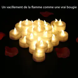 24 шт Светодиодный пламени мерцающего светильник-свеча для Хэллоуина дом Свадебные Юбилей вечерние Декор @ 8 JD9 WWO66